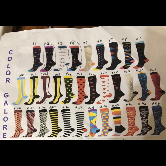 8 pairs Compression socks 20-30 mmhg - Picture 5 of 8